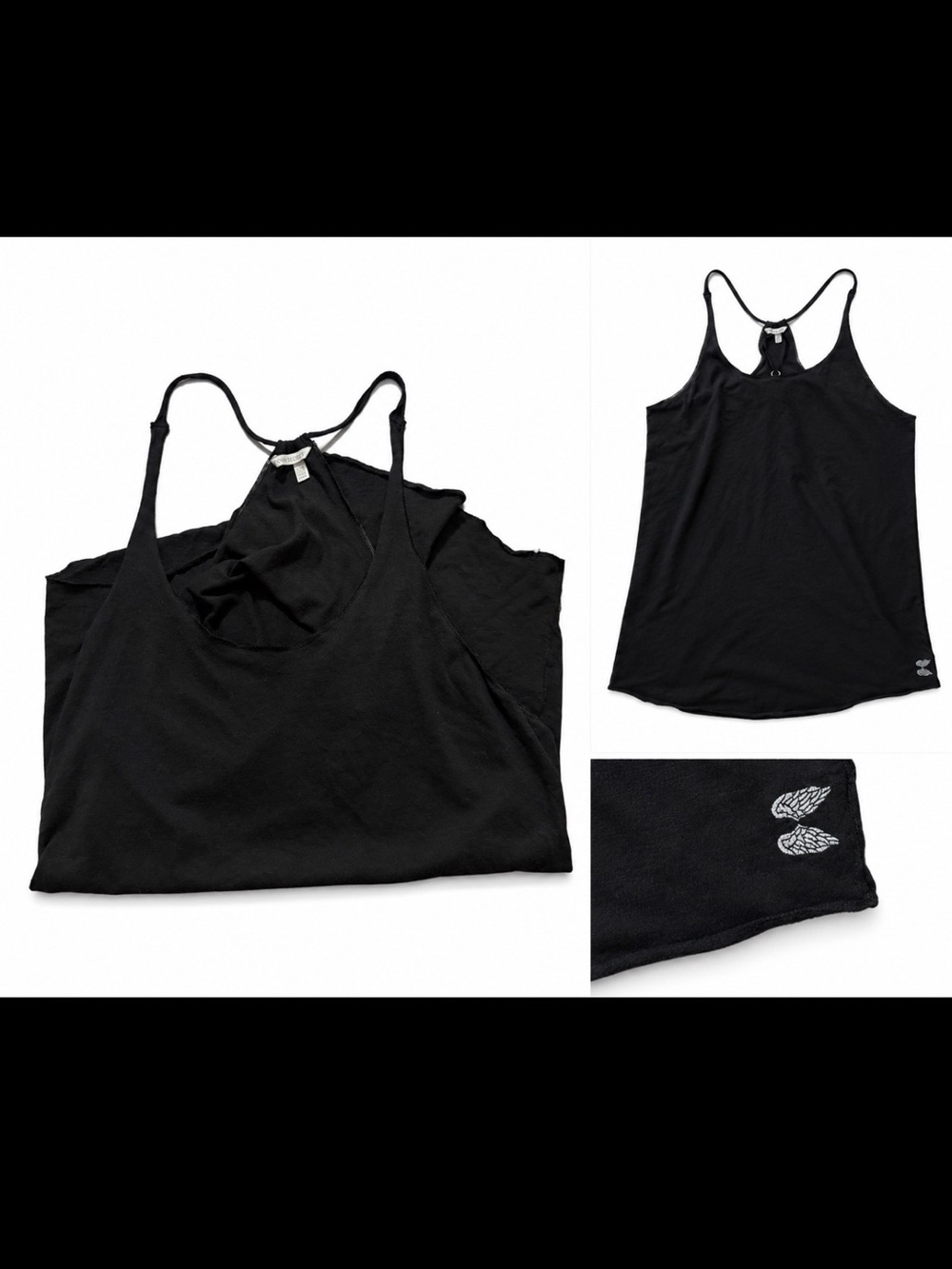 Victoria's Secret Black Racerback Camisole Tank